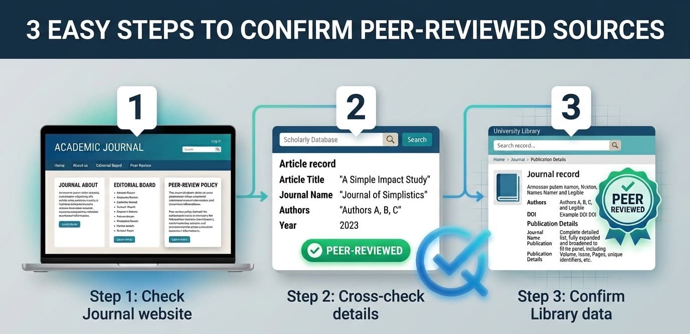 how to check if a journal is peer reviewed