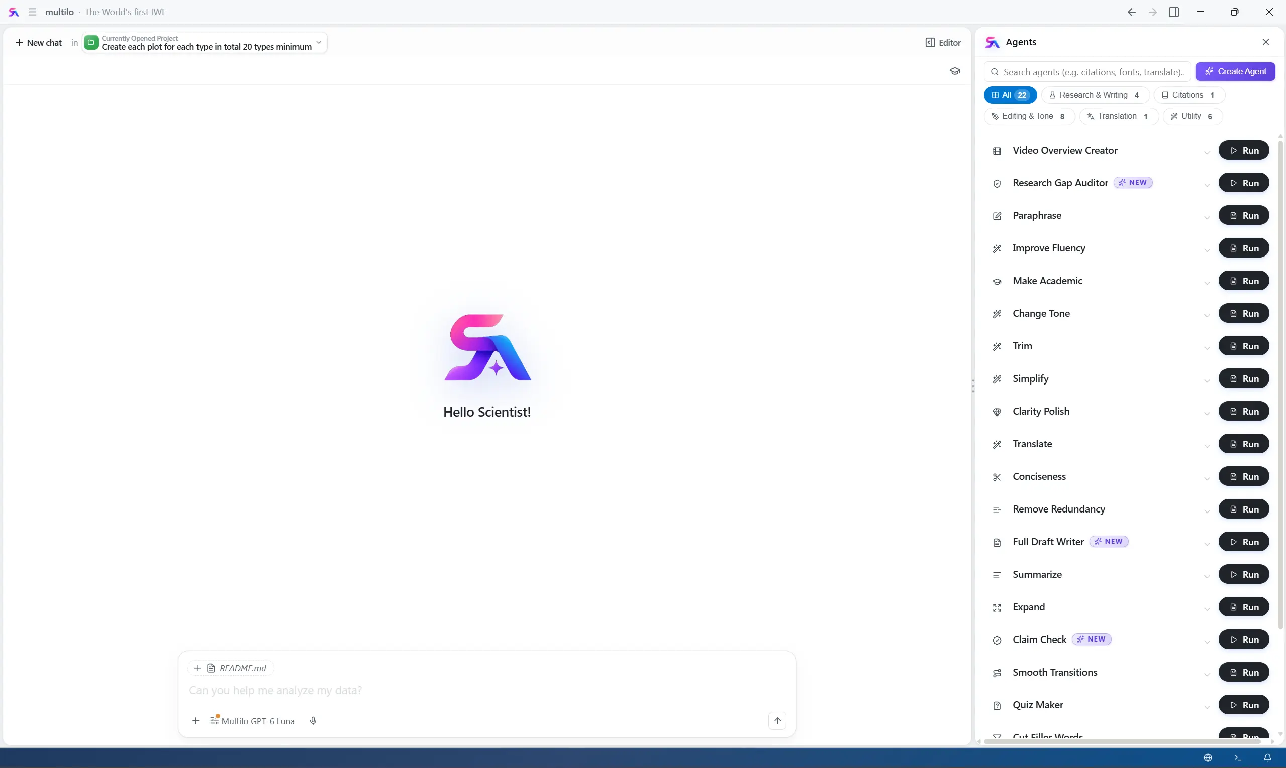 Multilo desktop app demo